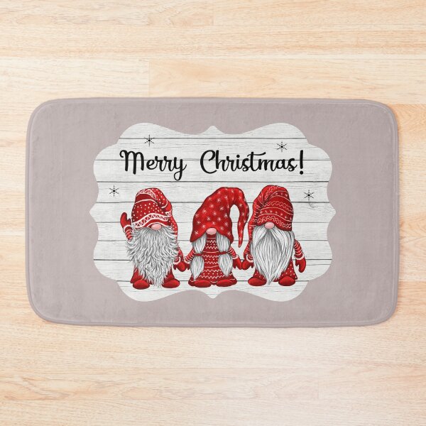 Item preview, Funny Three 3 Nordic Gnomes in Red Costume Merry Christmas Pajama Gift designed and sold by Maryna Denysenko.