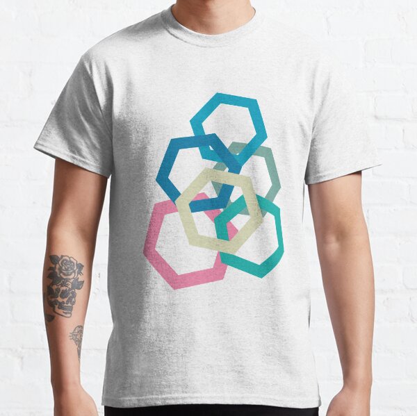 Cold Paper Colorful Hex Portrait Classic T-Shirt
