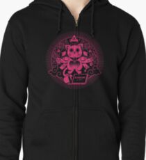 Cat God Zipped Hoodie