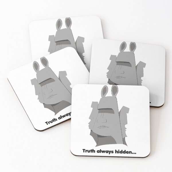 Item preview, Cute Easter island moai with bunny ears. designed and sold by Vallirant.