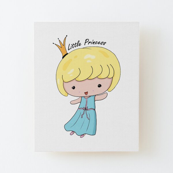 Adorable Little Princess Wood Mounted Print