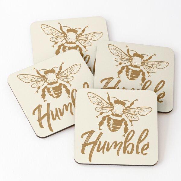 Item preview, Bee humble typography text art quote by Word Fandom - wordfandom designed and sold by Kerry Pritchard.