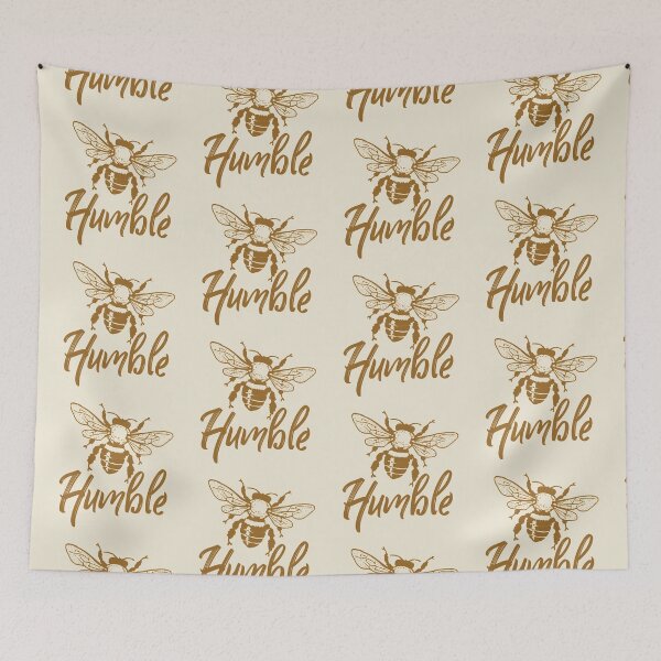Item preview, Bee humble typography text art quote by Word Fandom - wordfandom designed and sold by Kerry Pritchard.