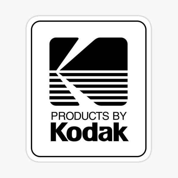 Kodak Film Logo Sticker By Tveird Redbubble