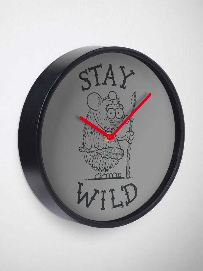 Alternate view of Stay Wild Clock