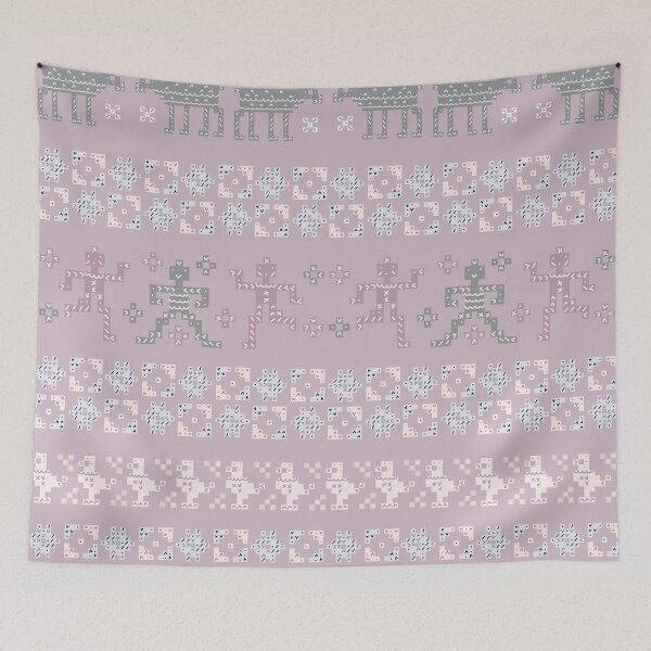 Aperçu de l'œuvre Scandi Knit Ornaments 2 créée et vendue par GrayCatGraphics.