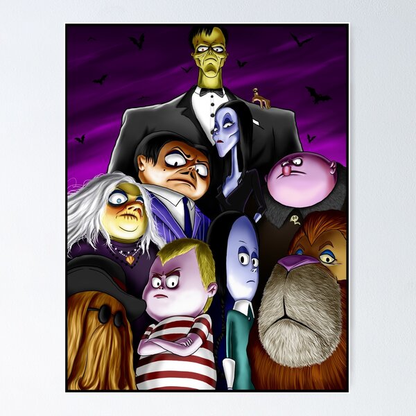 Item preview, Addams Family Portrait designed and sold by sk8rdan.