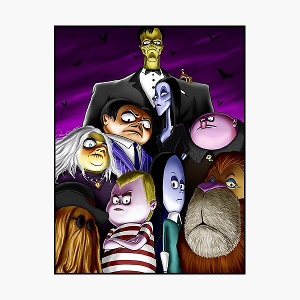 Item preview, Addams Family Portrait designed and sold by sk8rdan.