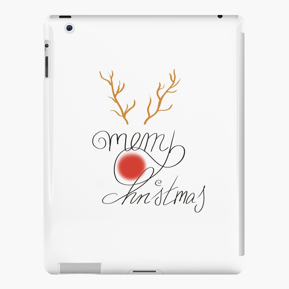 merry-christmas-wishes-rudolph-the-reindeer-ipad-case-skin-for