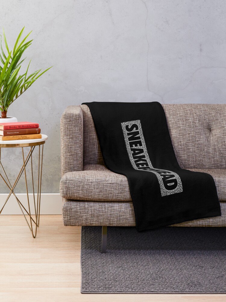 Alternate view of Sneakerhead Box Cement Throw Blanket