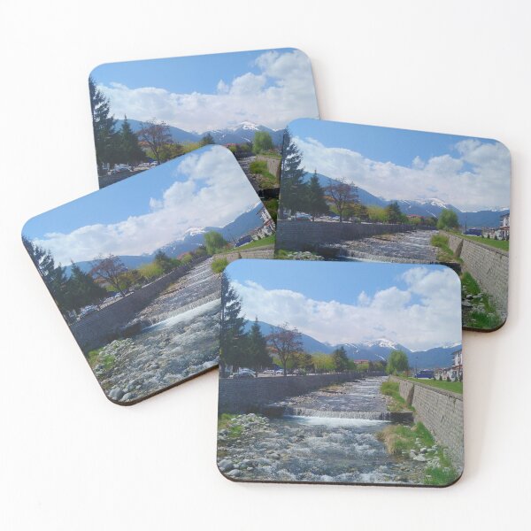 Item preview, Bansko Scene - River and Snowy Peaks designed and sold by TalBright.