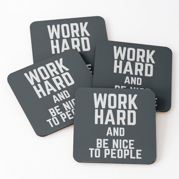 Item preview, Work hard, be nice to people, vintage sign, motivational, positive thinking, good vibes, be good designed and sold by Spallutos.