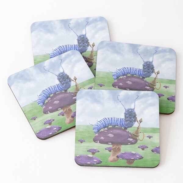 Item preview, Who Are You? The Wonderland Caterpillar on Mushroom  designed and sold by The Stag's Head Studio.
