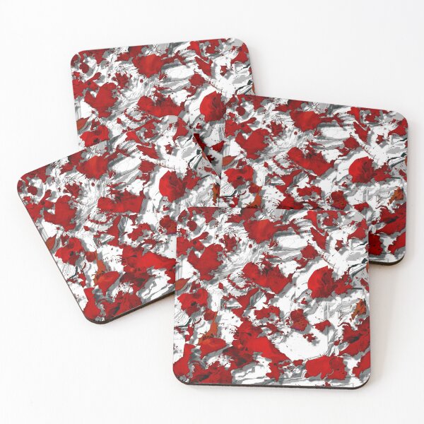 Item preview, Volatile red fluid. White red, Red spots on white background, digital art. designed and sold by artxphi.