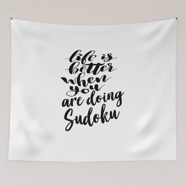 Item preview, Life is Better When You Are Doing Sudoku designed and sold by ProjectX23.