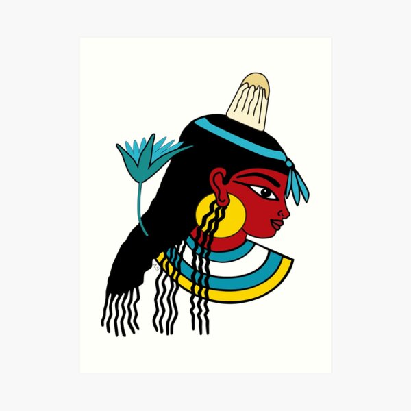 Schöne Ägypterin I antikes ÄGYPTEN Kunstdruck