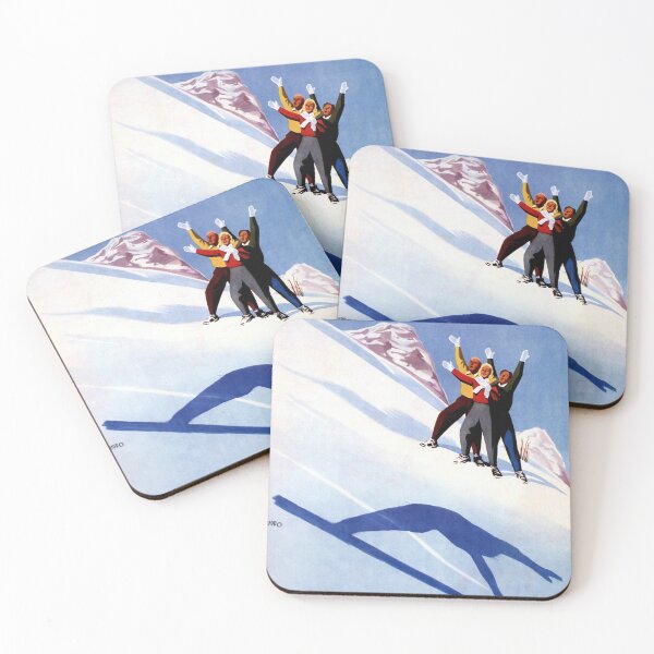 Item preview, Vintage Aosta winter sports Italian Alps travel ad designed and sold by aapshop.