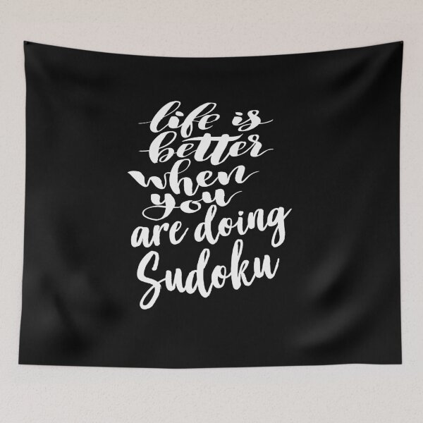 Item preview, Life is Better When You Are Doing Sudoku designed and sold by ProjectX23.
