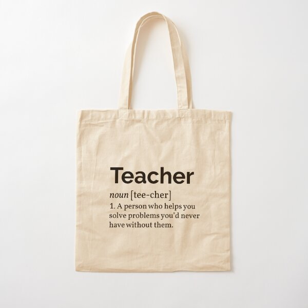 Teacher Definition Cotton Tote Bag