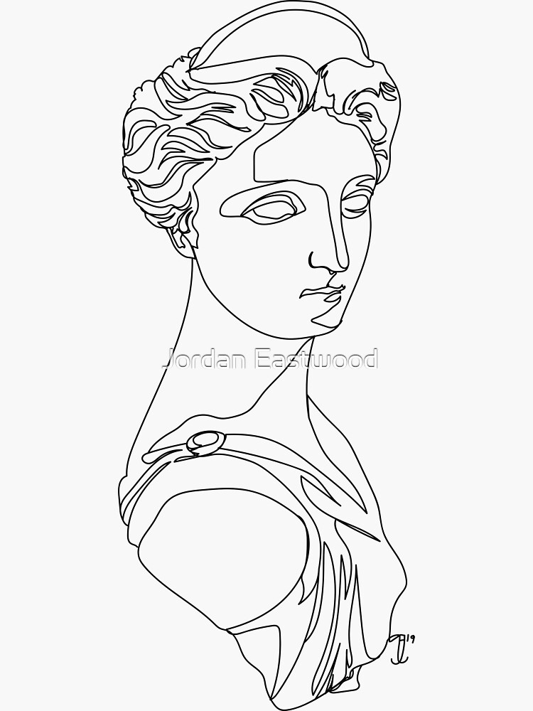 Digital Drawing Greek Woman Statue Vector Stock Vector Royalty Free  1990178705  Shutterstock