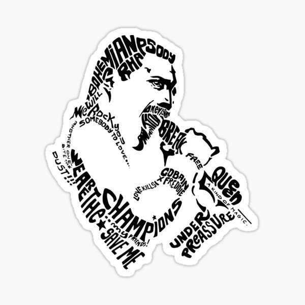 FREDDY white Sticker