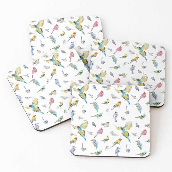 Item preview, Painted Bird Repeating Pattern designed and sold by cheeborg.