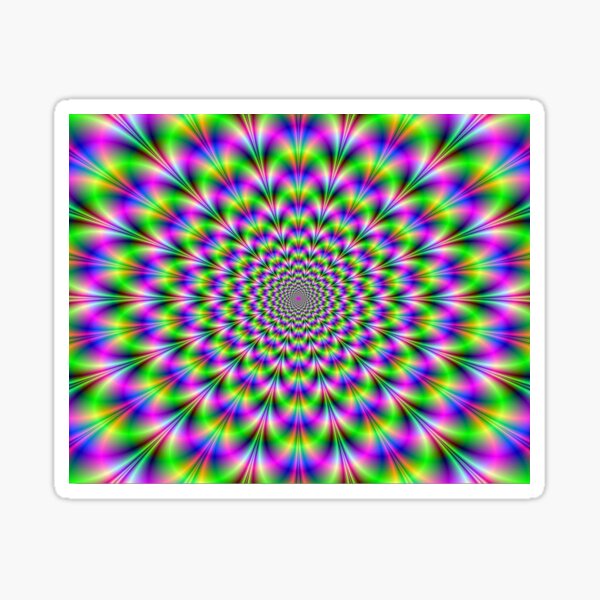 Psychedelic Pulse Sticker
