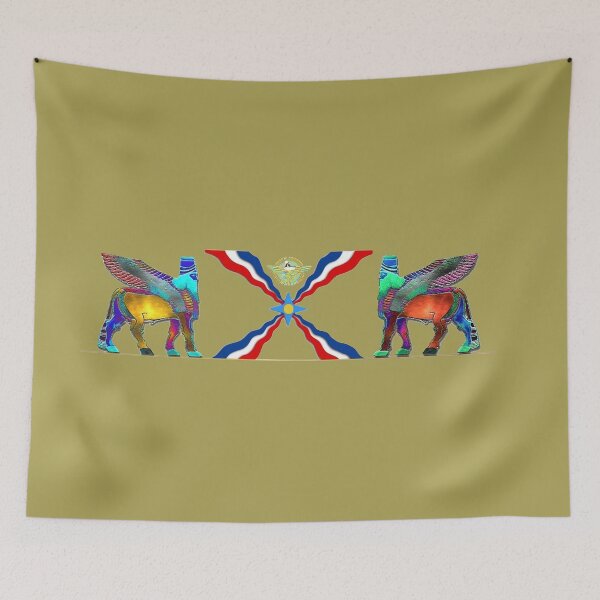 Item preview, Assyrian Flag And Lamassu designed and sold by doniainart.