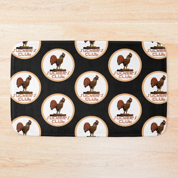 Item preview, SUCKERS CLUB, round design with rooster and text designed and sold by dragonindenver.