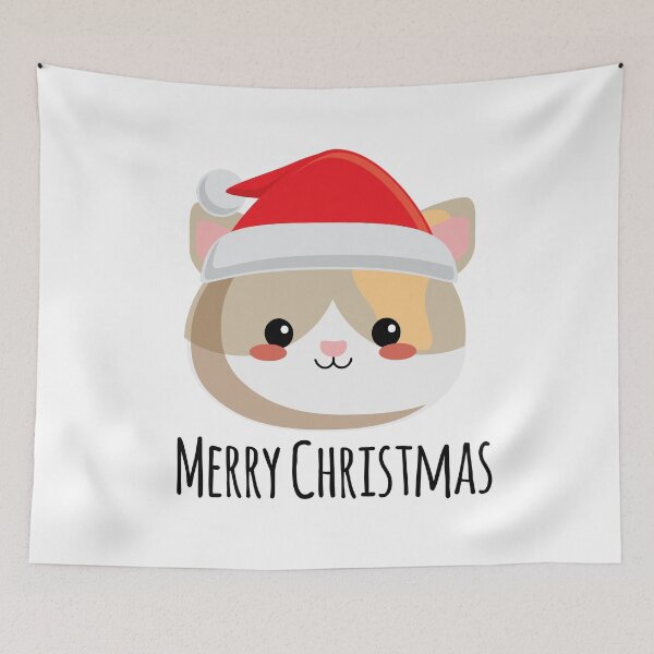 Item preview, seasons greetings from Kevo the festive kitten! designed and sold by MochiPals.