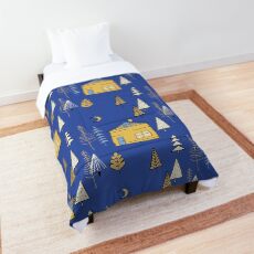 Woodland Fairy Tale Blue #woodland Comforter