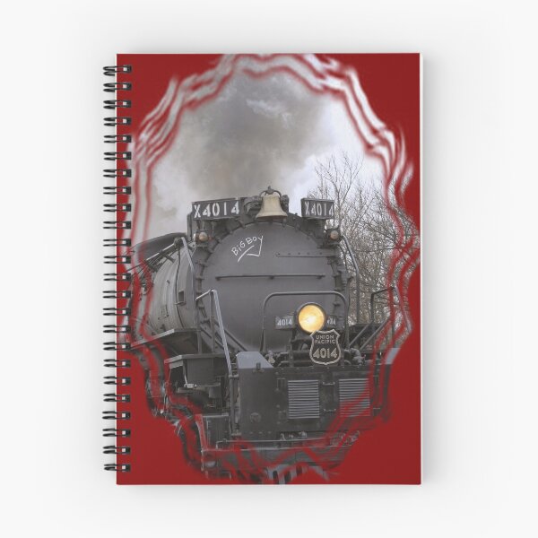 Item preview, Big Boy in Black Wolf Kansas with steam,smoke,tree's and sky. designed and sold by ROBERTDBROZEK.