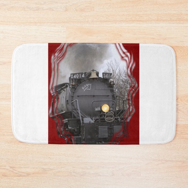 Item preview, Big Boy in Black Wolf Kansas with steam,smoke,tree's and sky. designed and sold by ROBERTDBROZEK.