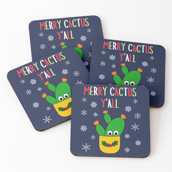 Item preview, Merry Cactus Y'all - Opuntia Microdasys Cactus In Christmas Holly Pot designed and sold by DreamCactus.