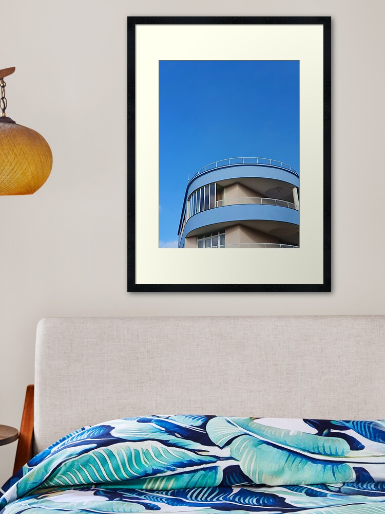 Thumbnail 2 of 7, Framed Art Print, Beutiful Curved Villa in Brno designed and sold by TalBright.
