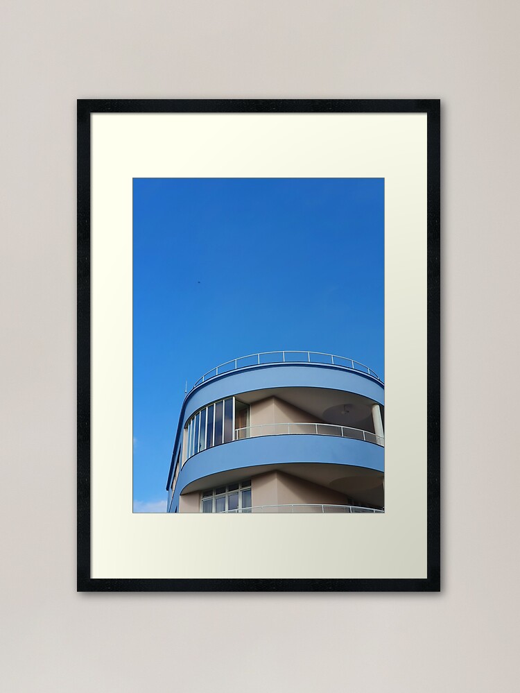 Thumbnail 1 of 7, Framed Art Print, Beutiful Curved Villa in Brno designed and sold by TalBright.