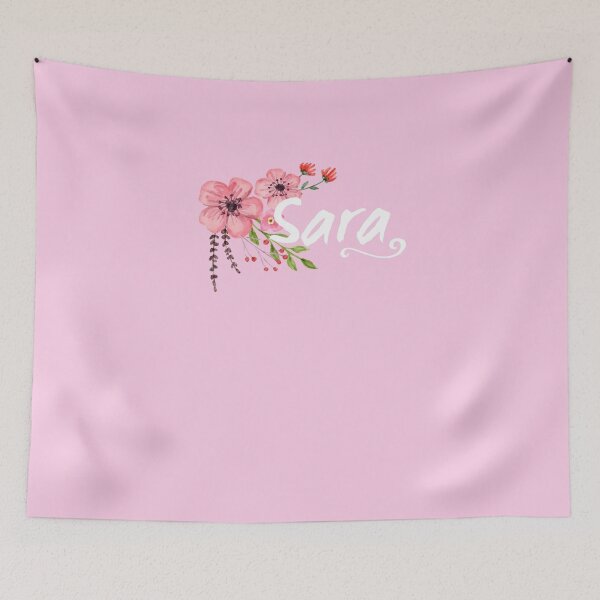 Item preview, Hey, I'm Sara !! Floral Pink Ornament designed and sold by g1v1.