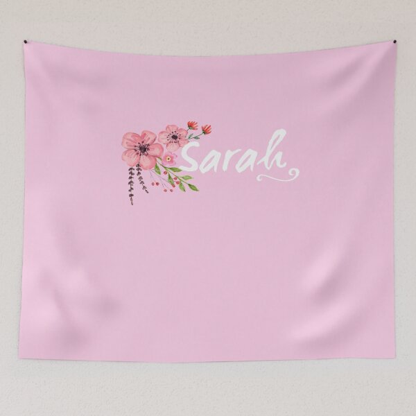 Item preview, Hey, I'm Sarah !! Floral Pink Ornament designed and sold by g1v1.