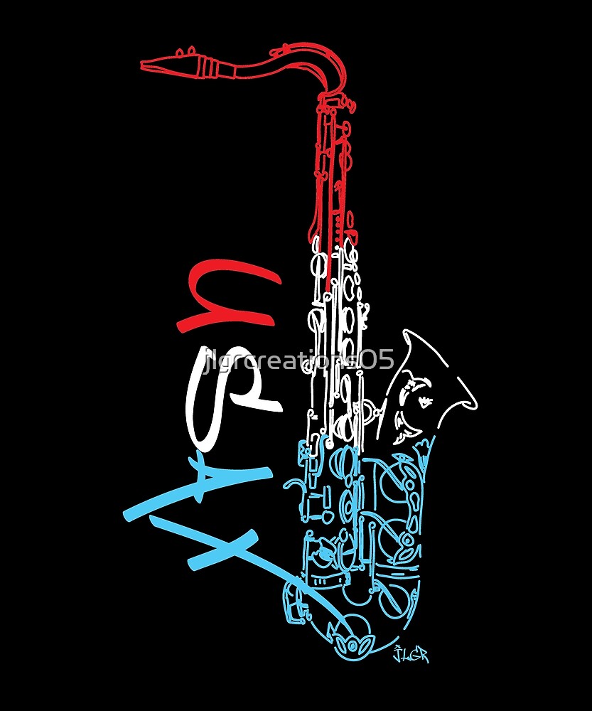 "USA Sax, Saxophone Design" by jlgrcreations05 Redbubble