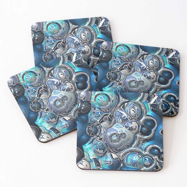 Item preview, Chaotic Blue Spheres Pattern designed and sold by Phil Perkins.