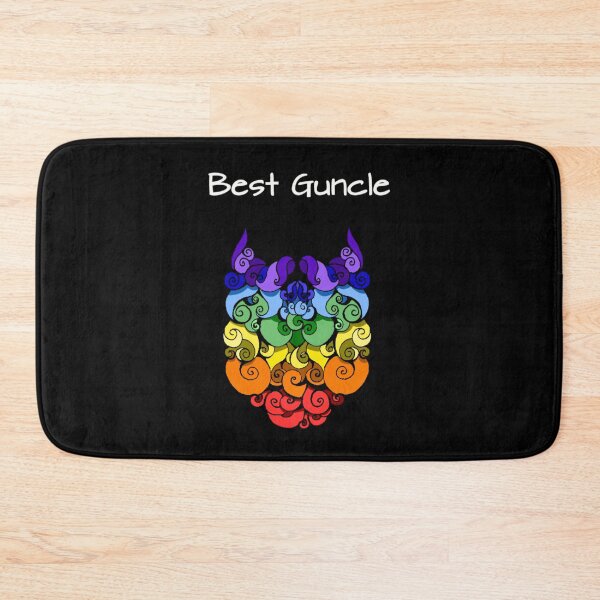 Item preview, Best guncle, gay uncle rainbow pride beard designed and sold by Optimisticink.