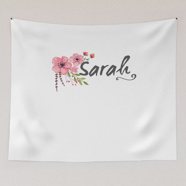 Item preview, Hey, I'm Sarah !! Floral Pink Ornament designed and sold by g1v1.