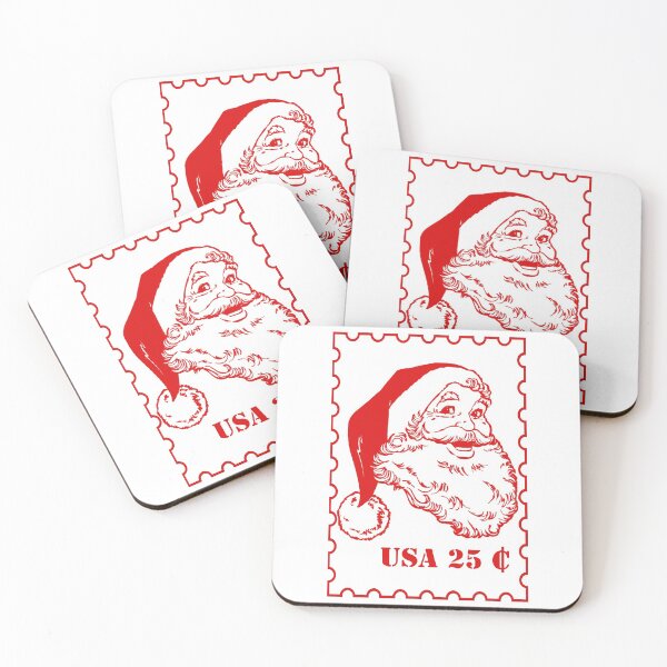 Item preview, santa postal stamp white designed and sold by GSunrise.