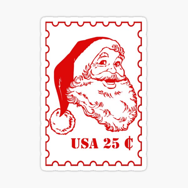 santa postal stamp