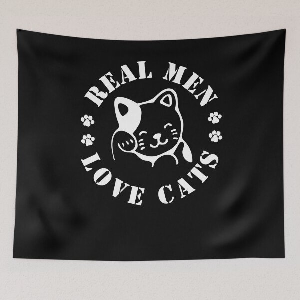 Item preview, Real men Love cats funny design designed and sold by Gerald Waters.