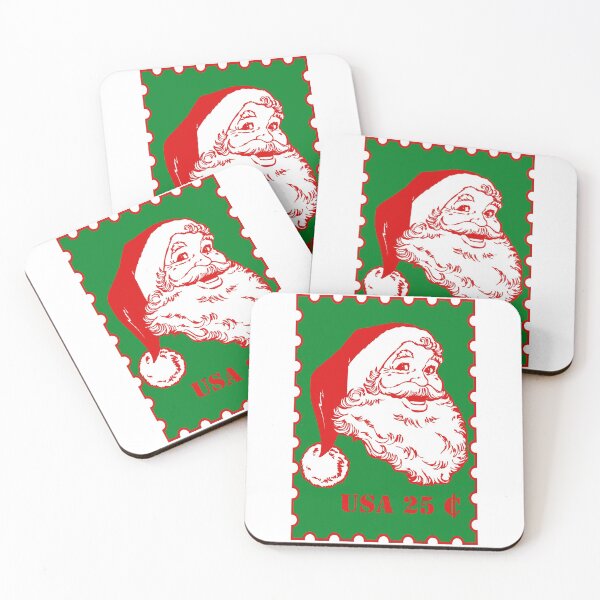 Item preview, santa postal stamp green  designed and sold by GSunrise.