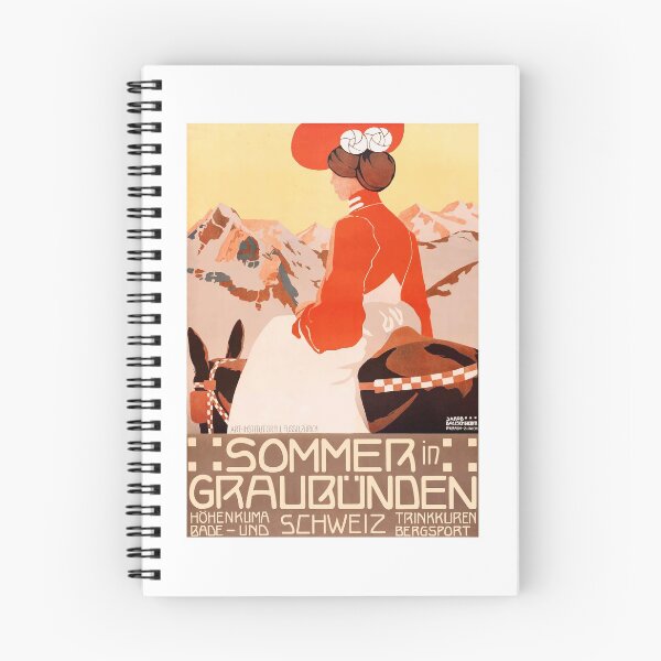Item preview, 1905 SWITZERLAND Summer In Grisons Travel Poster designed and sold by retrographics.