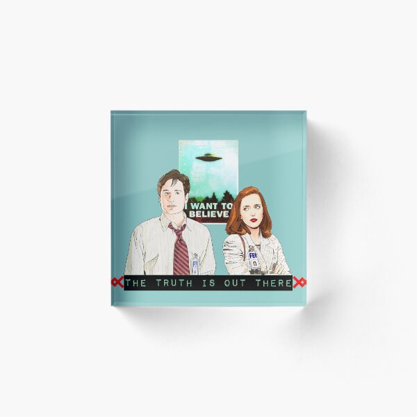 The X files the truth is out there I want to believe by Mimie Acrylic Block