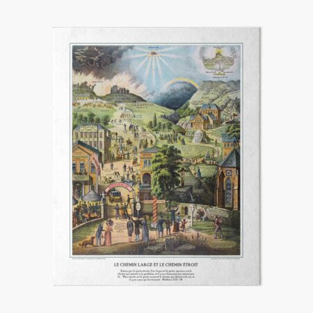 Le Chemin Large et le Chemin Étroit Art Board Print