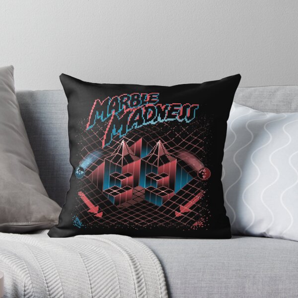 Madness Marbles Throw Pillow